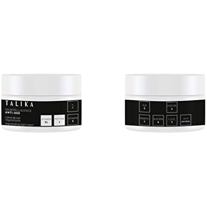 Talika - SKINTELLIGENCE ANTI-AGE REGENERATING NIGHT CREAM ANTI-AGING FACE SKIN CARE FOR FIRM, PROTECTED AND REPLENISHED MOISTURISER ALL TYPES 50 ML CONTAINER - Image 1